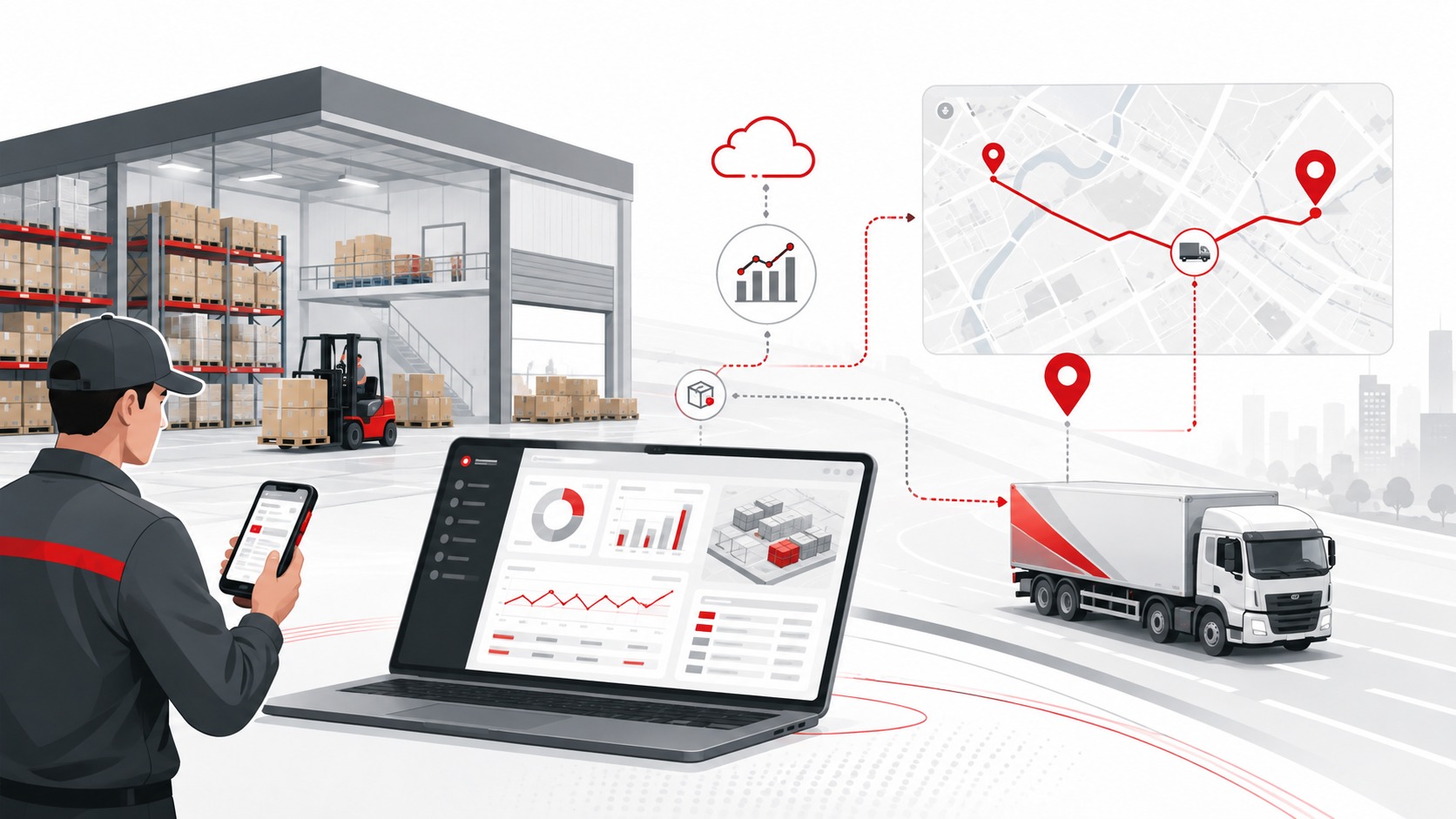 Logistics DX: warehouse and delivery visibility